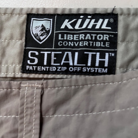 KUHL Men's Liberator Convertible Stealth Zip Off Cargo Hiking Pants 38x32 Shorts - Picture 5 of 13